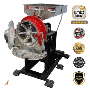 atta chakki de 100 kg por hora - vista lateral - reindeer machinery