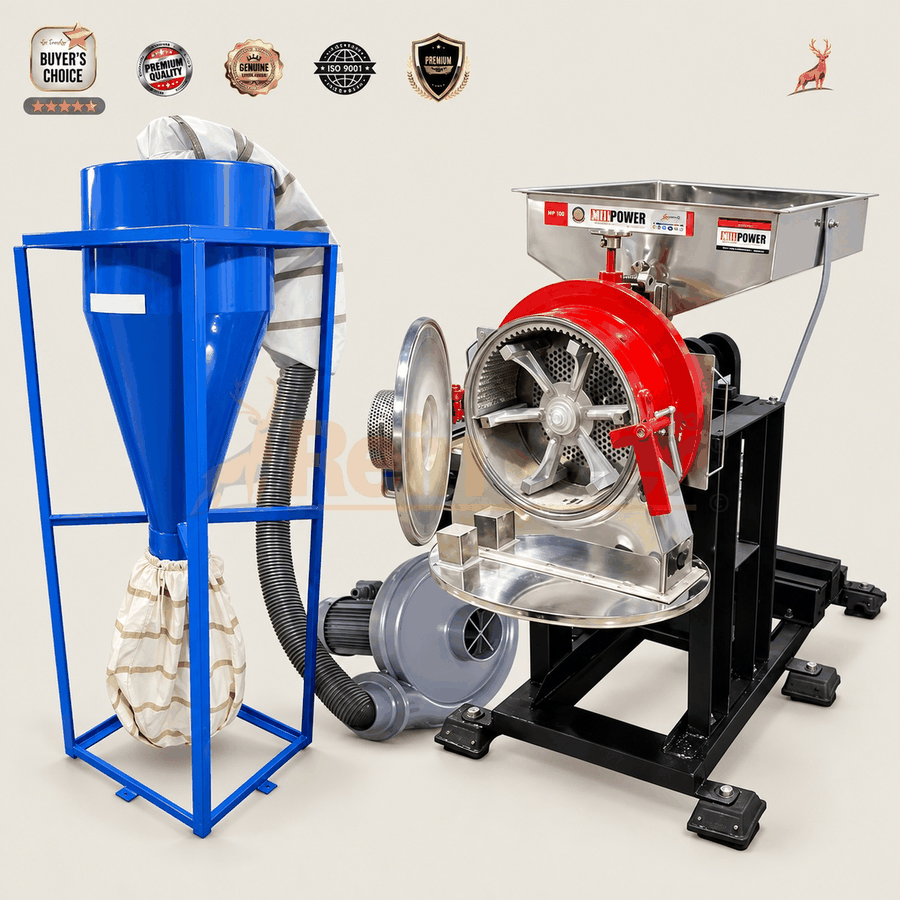 15 hp atta chakki - máquina con soplador ciclónico - maquinaria de renos