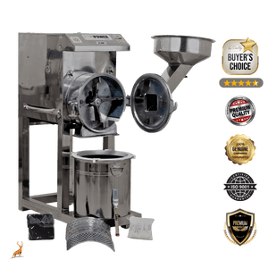 2 hp atta chakki – vista frontal – Reindeer Machinery