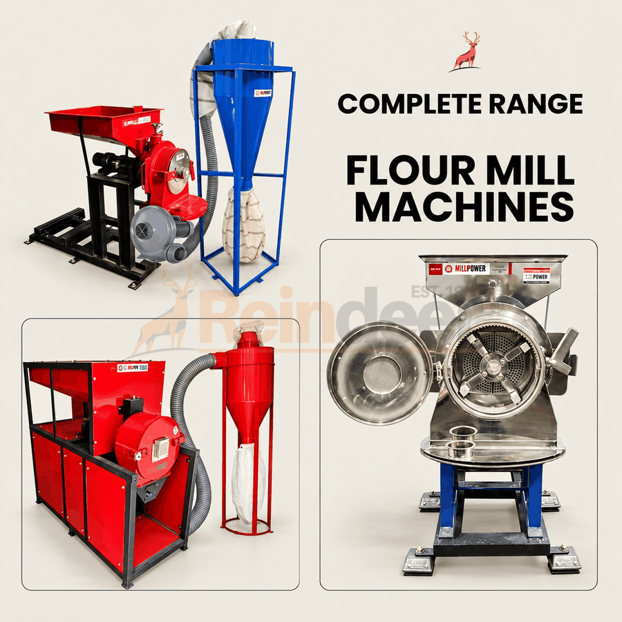 Atta chakki de 20 hp - Gama completa - Reindeer Machinery