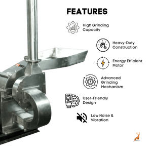 7.5 HP Masala Grinder Machine - features - reindeer machinery