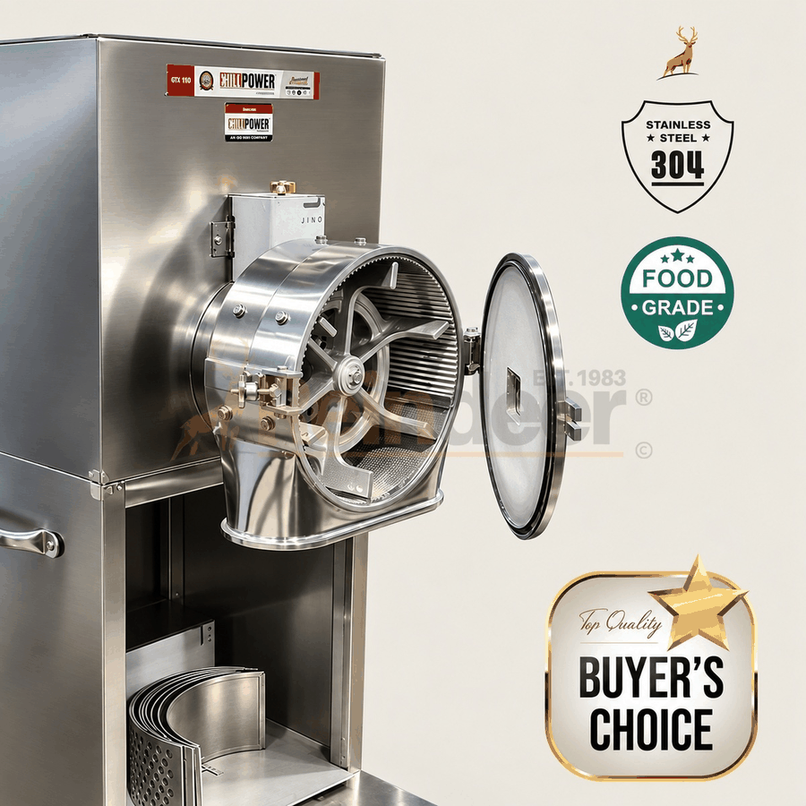 atta chakki para pequeños negocios - con cámara abierta - reindeer machinery