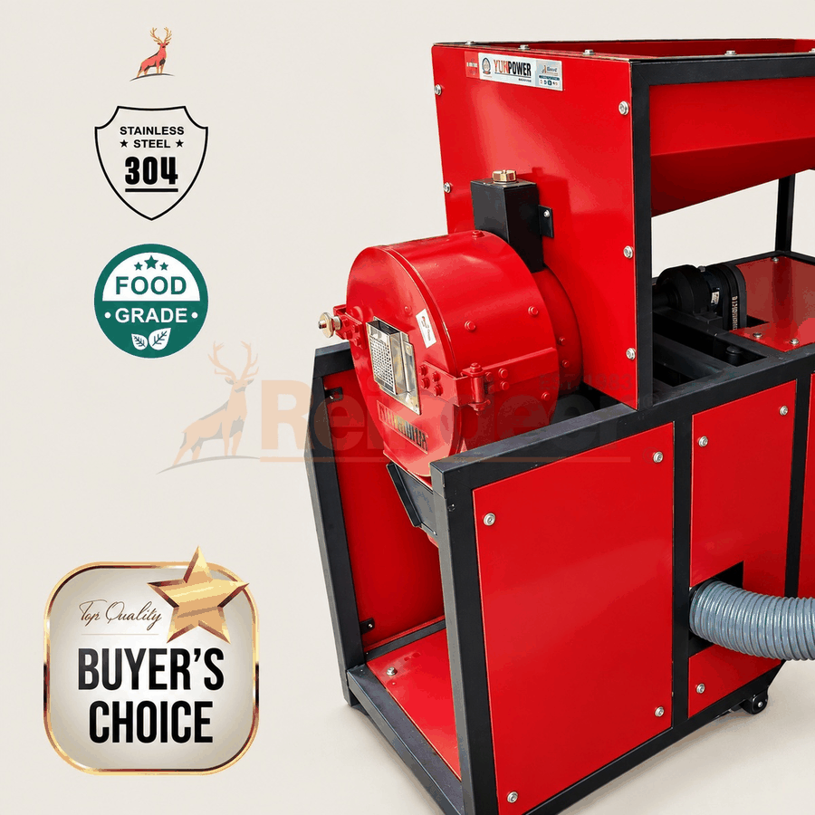 atta chakki comercial - vista lateral - reindeer machinery