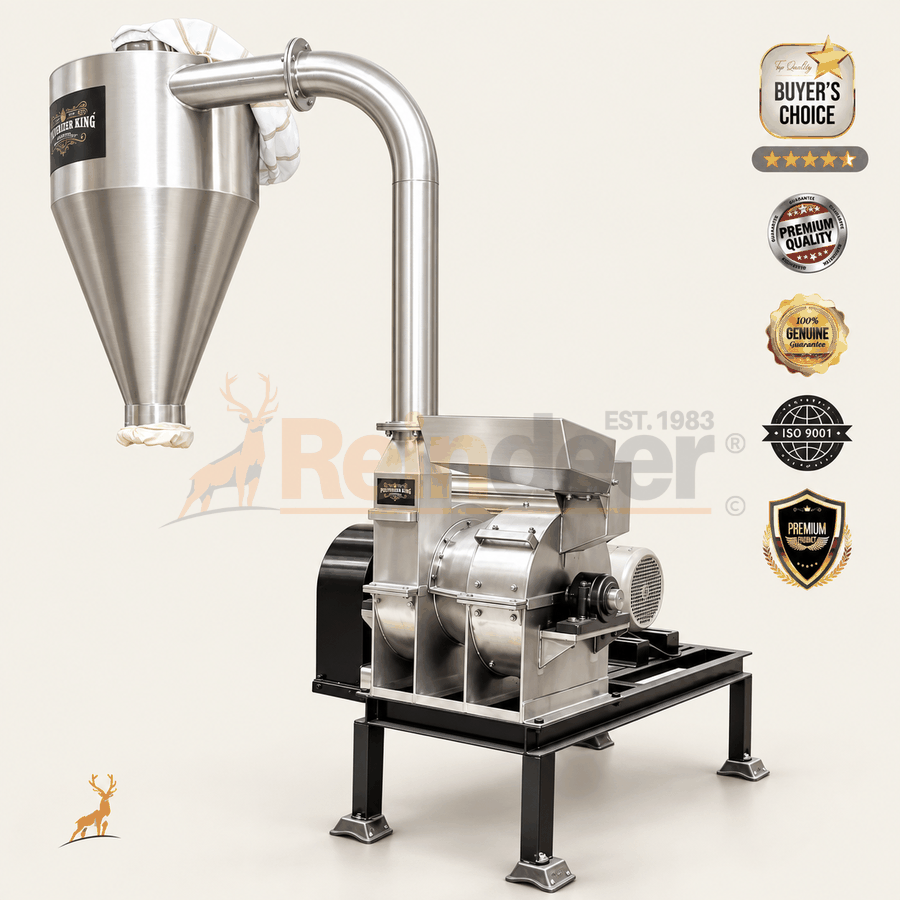 máquina para moler cúrcuma - grado alimenticio ss304 - maquinaria reindeer