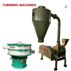 máquina de polvo de cúrcuma - máquina con tamiz vibratorio - maquinaria reindeer