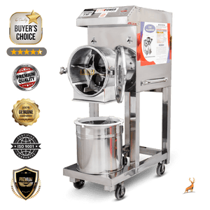 atta chakki de 3 hp – vista frontal de doble cámara – Maquinaria Reindeer